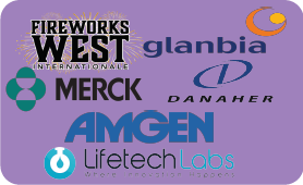 Fireworks West, Glanbia, Merck, Danaher, Amgen, LifeTech Labs