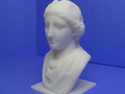 White V4 Resin printed bust