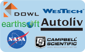 Dowl, WesTech, Earthsoft, Autoliv, NASA, Cambell Scientific